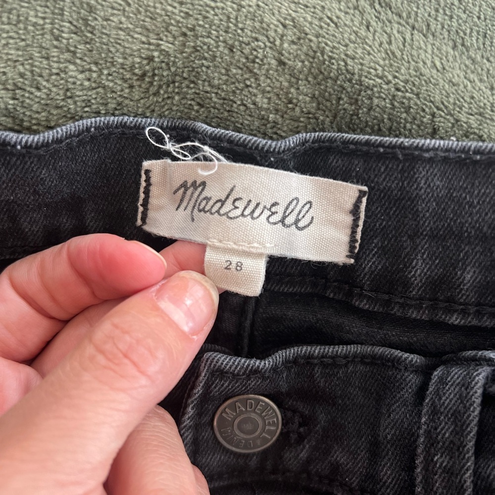 Madewell Charcoal Denim Shorts - Picture 2 of 3